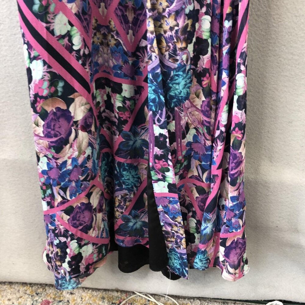 Nicole Miller Dress Womens 4 Halter Maxi Floral Wedding Party Formal Event - Picture 16 of 16